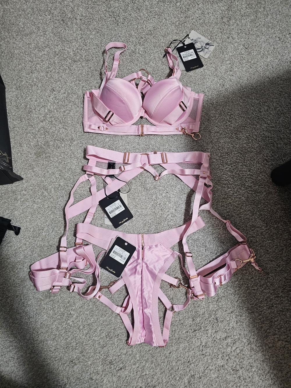 Honey Birdette Blush Kukuro  Set 36DD - Picture 2 of 9